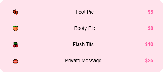 Example Tip Menu 3